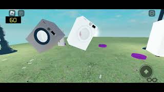 washing machine 2 samsung vs 1 beko destruction unbalanced 😱😱 roblox spin cycle [upl. by Darren]