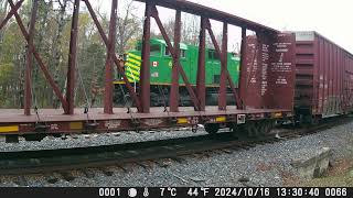 241020 North Facing Backyard Railcam [upl. by Rawde]