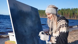 Painting by the lake with the water and the winds [upl. by Muscolo]