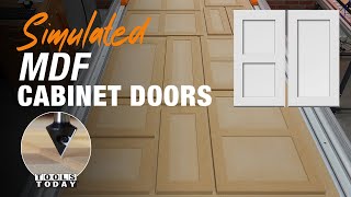 How To Make MDF Cabinet Doors with CNC Free Plans  ToolsToday [upl. by Hermie]