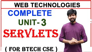 complete unit 3 servlets in web technologies  servlets  web technologies  ns lectures [upl. by Brace]