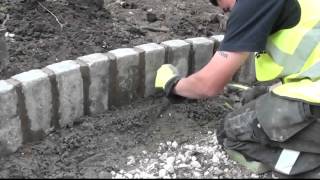 How to Lay Marshalls Cobbletech Driveway In Four Days [upl. by Noyr]