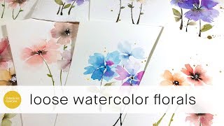 the easiest flowers ive ever painted [upl. by Arela]