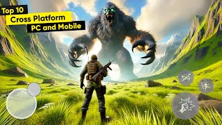 Top 10 best CrossPlatform Games on PC and Mobile  Best Mobile Games [upl. by Haon]