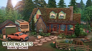 Cozy Werewolf Family Home 🐺  The Sims 4 Speed Build [upl. by Libbie]