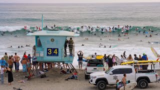 SAN DIEGOS MOST CROWDED SURF SPOT [upl. by Amees]