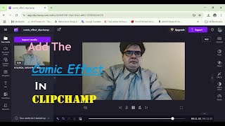 Add The Comic Effect In Clipchamp [upl. by Tullusus]