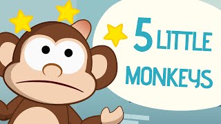 5 Little Monkeys  Nursery Rhymes  Toobys [upl. by Airalednac244]