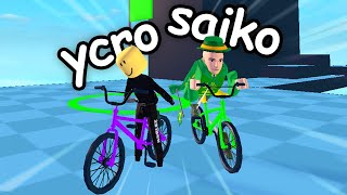 SIMPLESMENTE andando de BIKE no roblox [upl. by Kama]