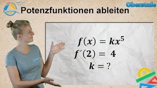 Potenzfunktionen ableiten  Oberstufe ★ Übung 2 [upl. by Anna-Diana]