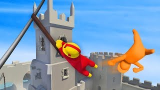 PLAYING THE TAG MINIGAME  Human Fall Flat [upl. by Yrocal]