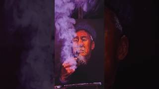 Amazing 😱 Smoking Old Man viralvideo art paniting youtubeshorts shorts viralshort ytshorts [upl. by Brenna]