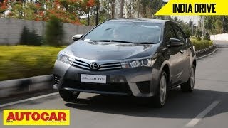 2014 Toyota Corolla Altis  India Drive Video Review  Autocar India [upl. by Callahan885]