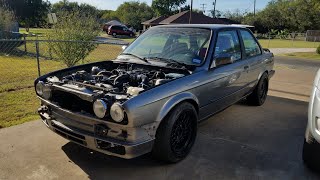 BMW E30 M30B35 Turbo Idling [upl. by Noirb]