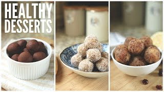 3 Easy Date Ball Recipes  Healthy Snack amp Dessert Ideas [upl. by Marcin135]