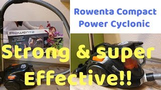 Rowenta RO3731EA Compact Power Cyclonic Vacuum Cleaner Review Test 2019 [upl. by Alida]