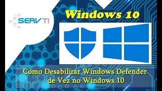 Como Desabilitar Windows Defender de Vez Windows 10 [upl. by Cristian]