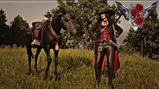 Red Dead Online Female Outfit Idea Morning Tail Coat Outfit [upl. by Kirtley553]