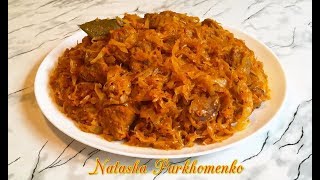 Тушеная Капуста с Мясом  Cabbage with Meat  Лучший Рецепт [upl. by Areik313]