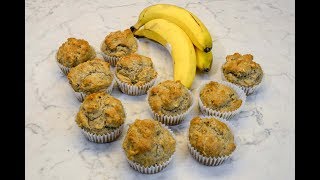 Bananen Muffins ohne Zucker für Kinder [upl. by Solokin]