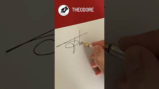 Signature Sign THEODORE lettersign handwriting namedesign calligraphy sign signwriting [upl. by Eizzik]