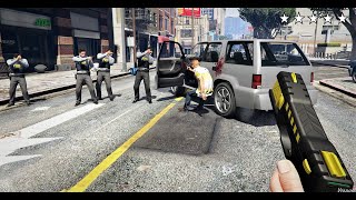 GTA 5  Michael And His FIB Security VS Martin Madrazos Gang [upl. by Enytnoel]