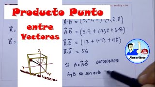 Producto Punto entre Vectores  Harold Alvarez [upl. by Ainitsirc]