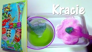 Kracie Popin Cookin Gummy Tsureta Soda Flavor Edible Japanese Candy [upl. by Brinson]