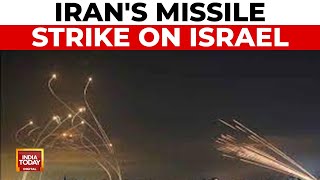 Irans Missile Attack on Israel First Images Released  Israel Iran War Escalates [upl. by Niledam]