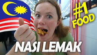 Trying Nasi Lemak  Malaysias Most Popular Food [upl. by Llimaj]