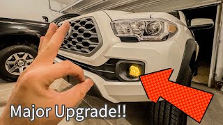 Installing Diode Dynamics SS3 Pro Amber Fog lights On My 3rd Gen Tacoma [upl. by Nednerb]