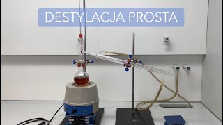 Destylacja prosta  aceton [upl. by Inavoig]