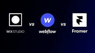 Framer vs Wix Studio vs Webflow  Comparing the Top 3 Website Builder [upl. by Nitsuga]