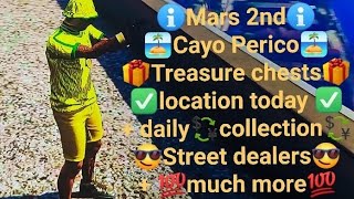 Cayo Perico Treasures Chests location today Mars 2nd gtaonline  daily collectables location [upl. by Einnoj]