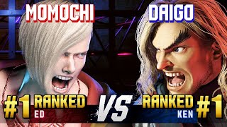 SF6 ▰ MOMOCHI 1 Ranked Ed vs DAIGO 1 Ranked Ken ▰ High Level Gameplay [upl. by Acinnej]