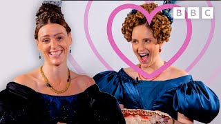 Gentleman Jacks Suranne Jones and Sophie Rundle play… The Hat Chat 😂 🎩 BBC [upl. by Kallman]