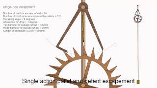 Single Action Pallet and Detent Escapement [upl. by Enifesoj742]