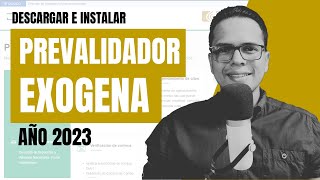 💻🛑DESCARGAR E INSTALAR Prevalidador Información Exógena año gravable 2023  AG2023🛑💻 [upl. by Olvan586]