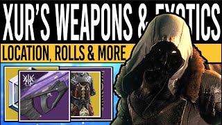 Destiny 2  Xurs NEW Weapons amp Armor  Opulent Set Weapon Rolls amp Xur Location  21st January [upl. by Allecram81]