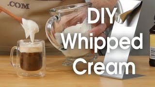 DIY whipped cream in 60 seconds [upl. by Marzi397]