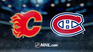 Monahan scores second goal in OT as Flames edge Habs [upl. by Werdma]