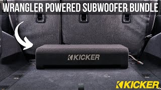 Kicker 10quot Powered DownFiring Enclosure Upgrade  2007  2024 Jeep Wrangler [upl. by Canale]