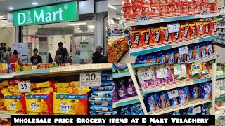 2024 Wholesale price offers for grocery items at DMart Velachery l D Mart budget shopping Chennai [upl. by Auhsaj]