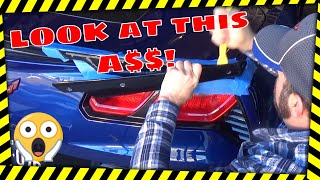 Corvette C7 Stage 2 Rear Wickerbill Spoiler Installation [upl. by Nyladgam]