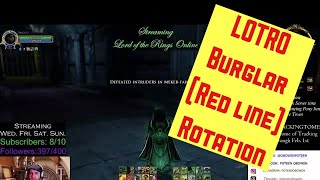 LOTRO BURGLAR red line rotation and instance [upl. by Ransom]