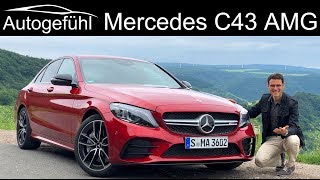 Mercedes C43 AMG CClass Facelift FULL REVIEW CClass CKlasse 2019  Autogefühl [upl. by Eniarrol]