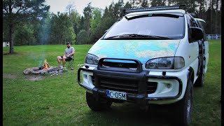 Mitsubishi Delica L400 4x4  CamperVan LEPSZY OD T4 SYNCHRO [upl. by Adrien]