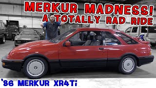 No wannabe here Bodaciously beautiful 86 Merkur XR4Ti in the CAR WIZARD shop Minty fresh [upl. by Adok697]