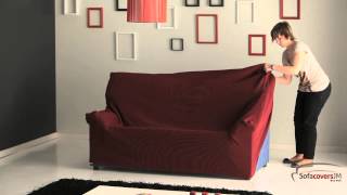 How to install a elastic sofa cover [upl. by Anaert]