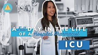 A FULL day in the life of a hospital pharmacist  ICU [upl. by Lacombe795]